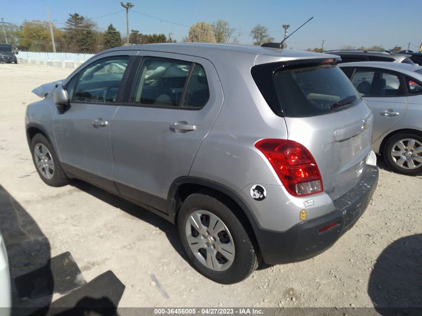 2016 Chevrolet Trax 1Ls VIN: 3GNCJKSB4GL260555 Lot: 36456005