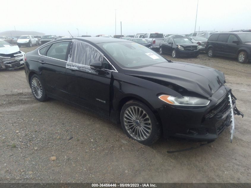 2014 Ford Fusion Hybrid Titanium VIN: 3FA6P0RU2ER324480 Lot: 36456446