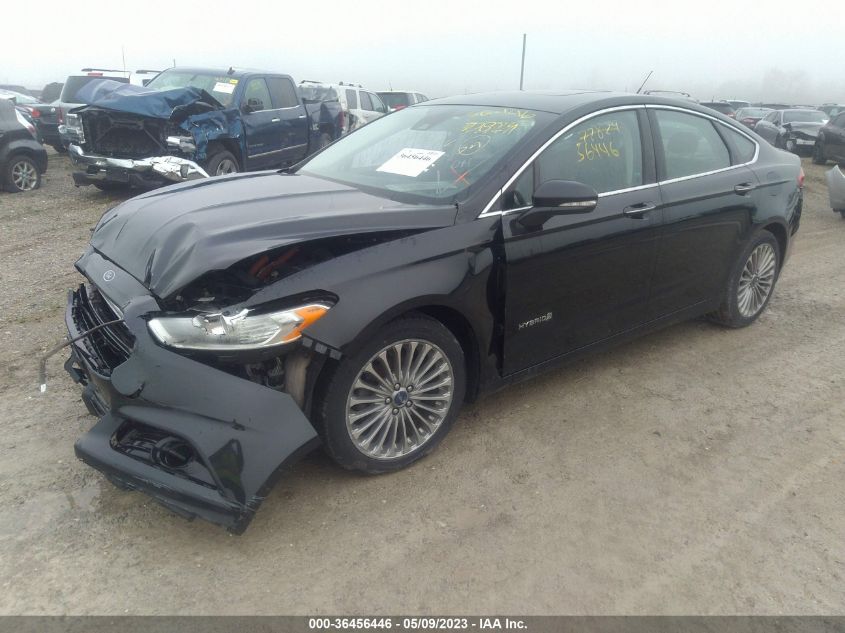 2014 Ford Fusion Hybrid Titanium VIN: 3FA6P0RU2ER324480 Lot: 36456446