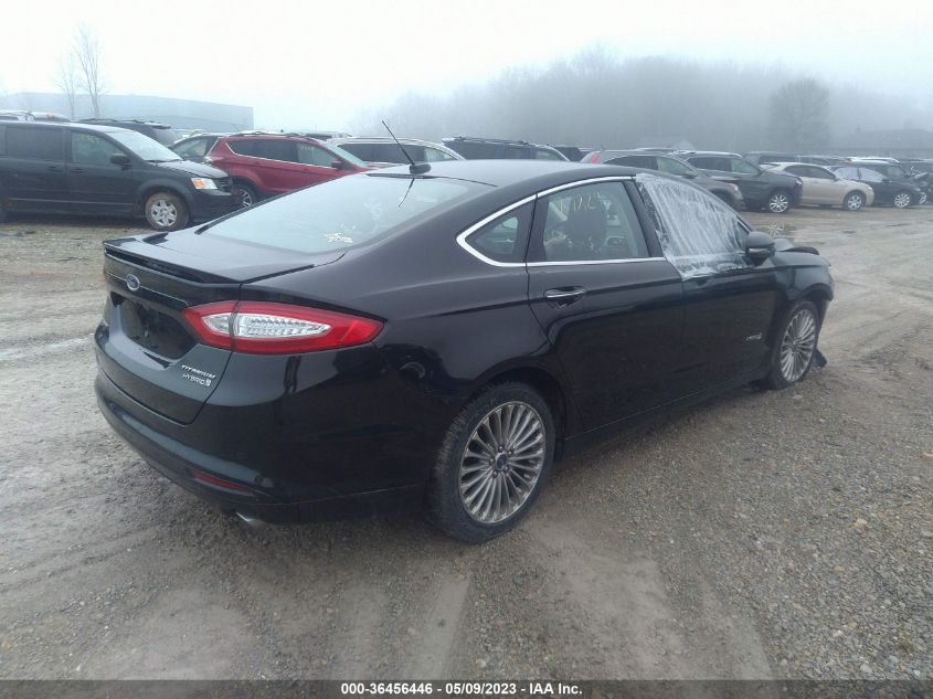 2014 Ford Fusion Hybrid Titanium VIN: 3FA6P0RU2ER324480 Lot: 36456446