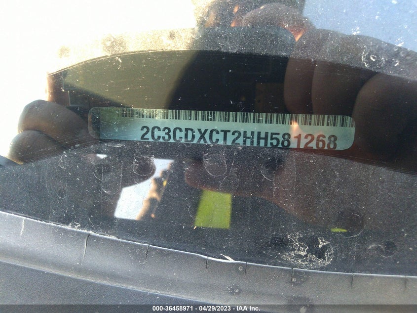 2017 Dodge Charger R/T Rwd VIN: 2C3CDXCT2HH581268 Lot: 36458971