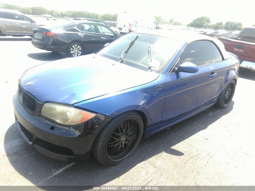 2008 BMW 128I VIN: WBAUL73518VE89502 Lot: 36465587