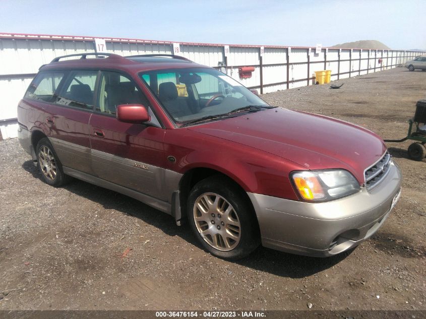 2002 Subaru Legacy Outback H6 L.l. Bean Edition VIN: 4S3BH806427664591 Lot: 36476154