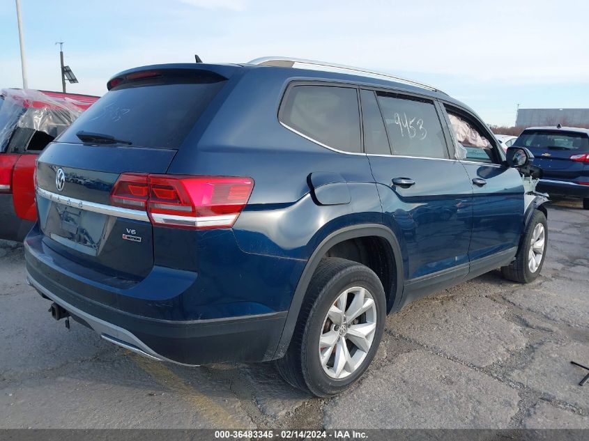 2018 Volkswagen Atlas 3.6L V6 Se VIN: 1V2KR2CA8JC579820 Lot: 36483345