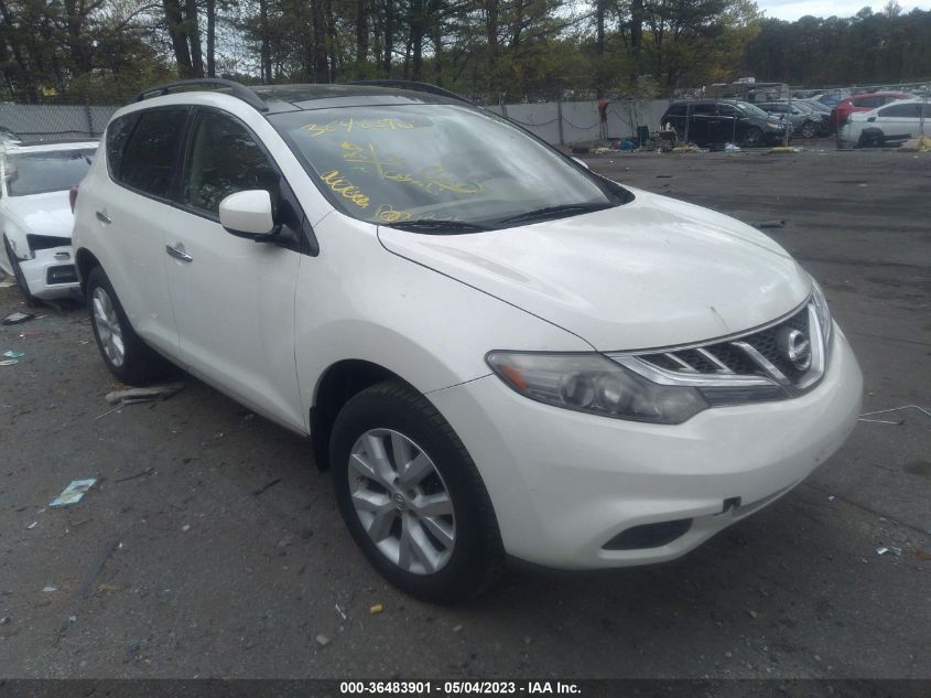 2012 Nissan Murano Sl VIN: JN8AZ1MW3CW220771 Lot: 36483901