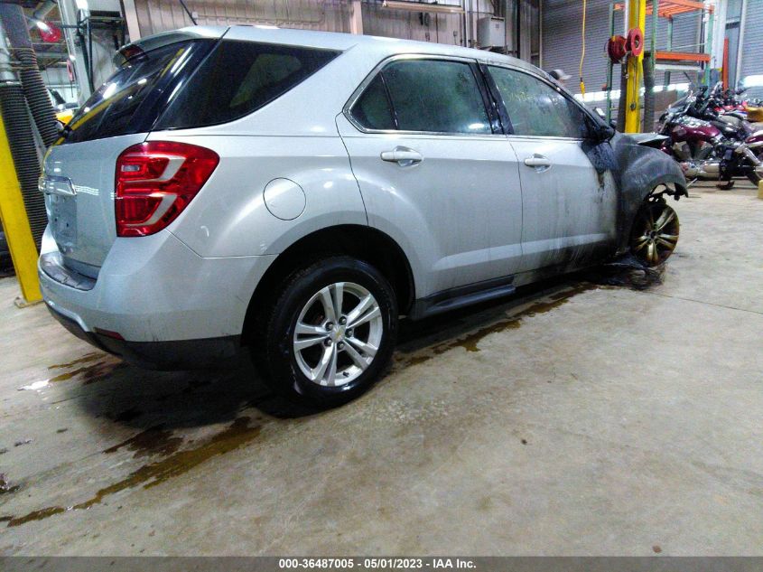 2016 Chevrolet Equinox Ls VIN: 2GNALBEK9G6311128 Lot: 36487005