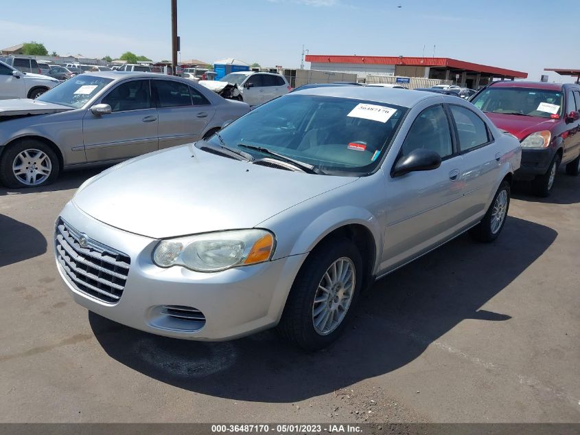 2004 Chrysler Sebring VIN: 1C3EL46R34N293643 Lot: 36487170