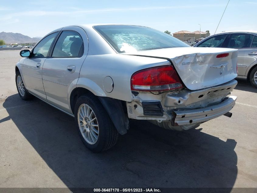 2004 Chrysler Sebring VIN: 1C3EL46R34N293643 Lot: 36487170