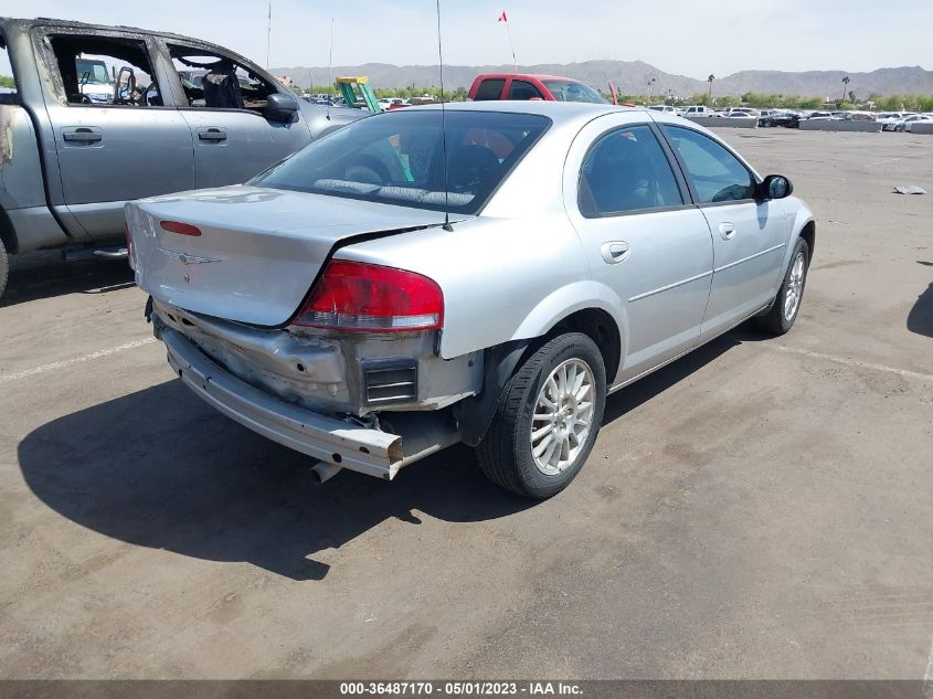 2004 Chrysler Sebring VIN: 1C3EL46R34N293643 Lot: 36487170