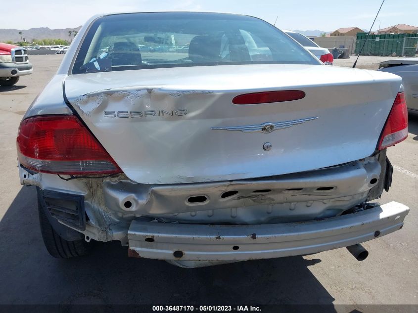 2004 Chrysler Sebring VIN: 1C3EL46R34N293643 Lot: 36487170