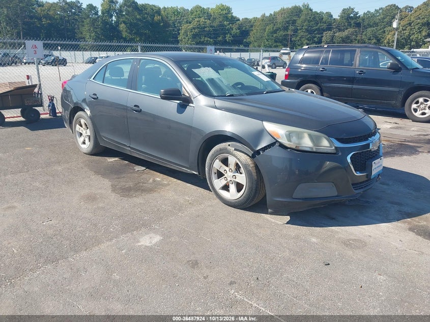 2015 Chevrolet Malibu Ls, Right Rear, IAAI, VIN 1G11B5SLXFF184462