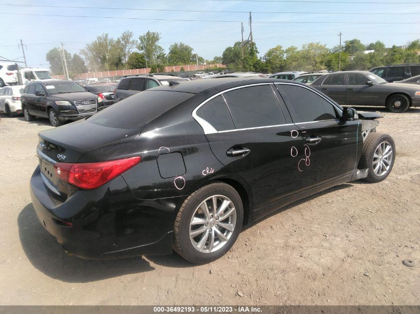 2015 Infiniti Q50 Premium VIN: JN1BV7AR7FM393662 Lot: 40437305