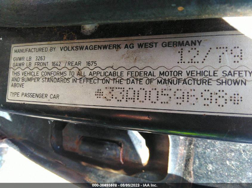 VOLKSWAGEN DASHER 1980 33A0059698 Photo 9