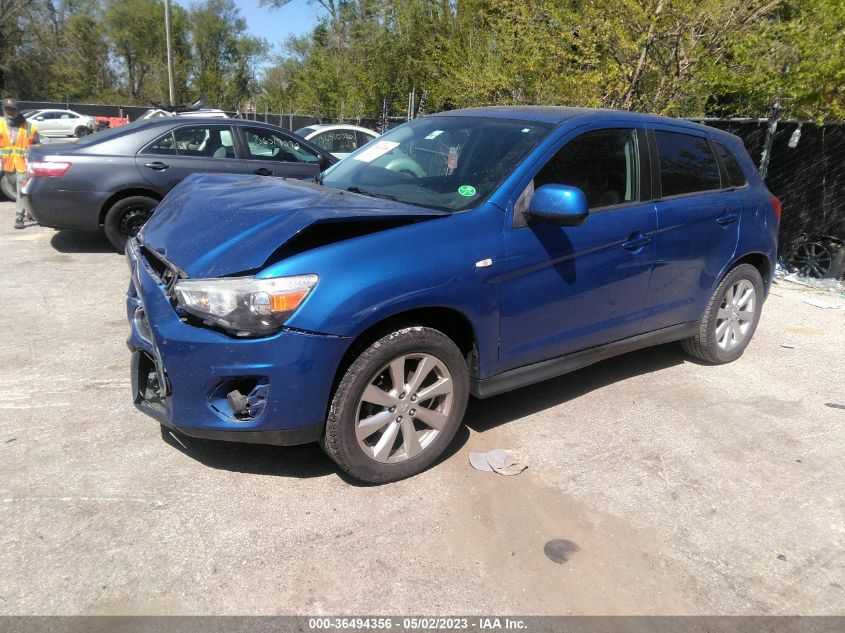 2015 Mitsubishi Outlander Sport Es VIN: 4A4AP3AW8FE035345 Lot: 36494356