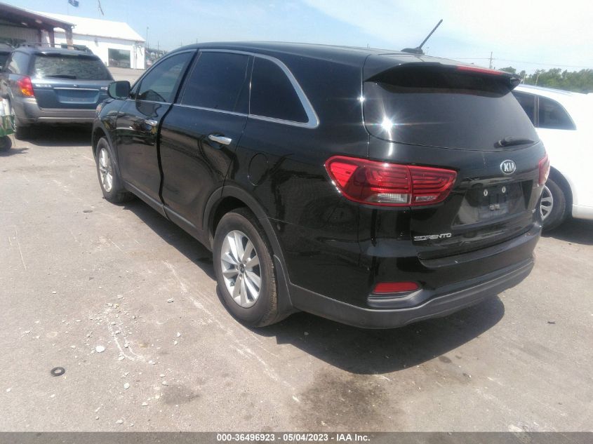 2019 Kia Sorento 2.4L Lx VIN: 5XYPG4A33KG500841 Lot: 36496923