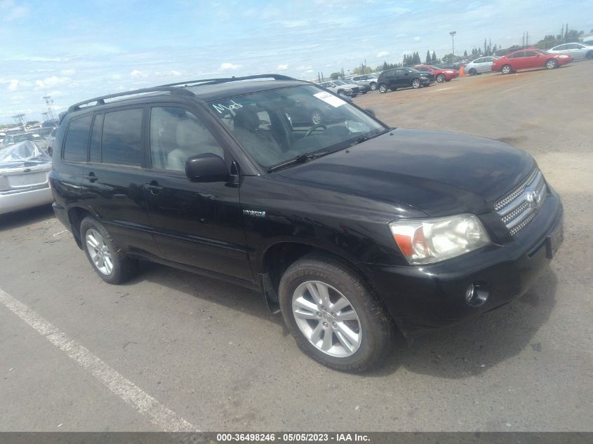 2006 Toyota Highlander Hybrid V6 VIN: JTEDW21A460014751 Lot: 36498246