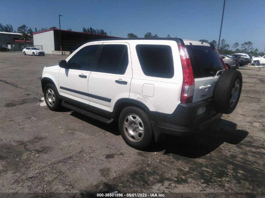 2006 Honda Cr-V Lx VIN: SHSRD68596U403766 Lot: 36501896