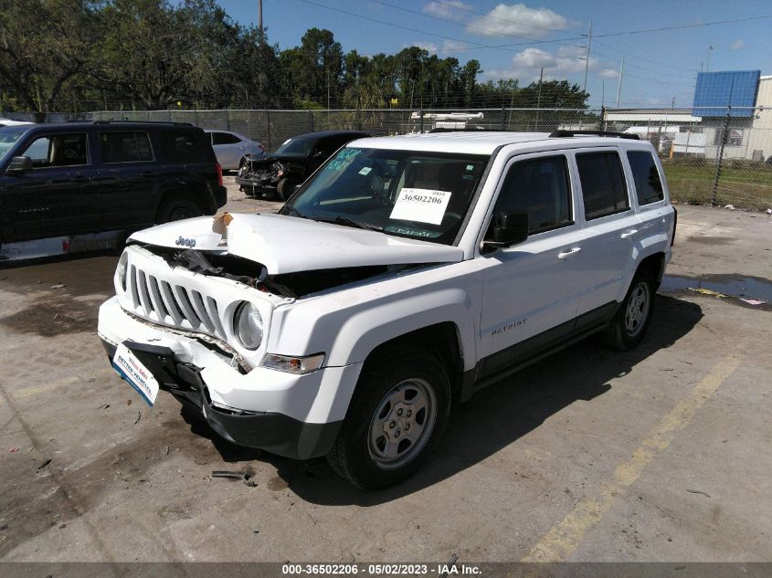 2016 Jeep Patriot Sport VIN: 1C4NJPBA9GD553332 Lot: 36502206