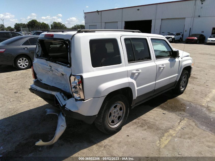 2016 Jeep Patriot Sport VIN: 1C4NJPBA9GD553332 Lot: 36502206