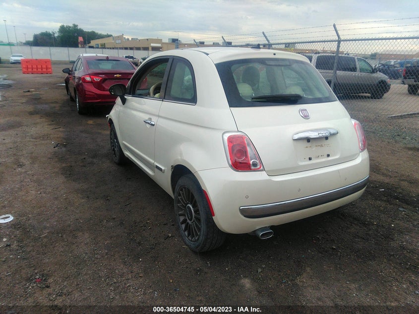 2012 Fiat 500 Lounge VIN: 3C3CFFCRXCT366469 Lot: 36504745