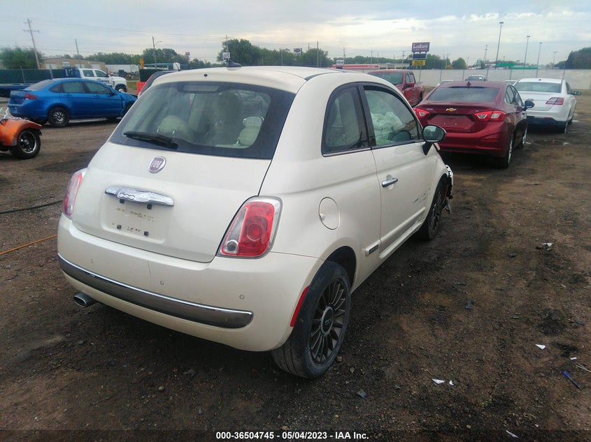 2012 Fiat 500 Lounge VIN: 3C3CFFCRXCT366469 Lot: 36504745