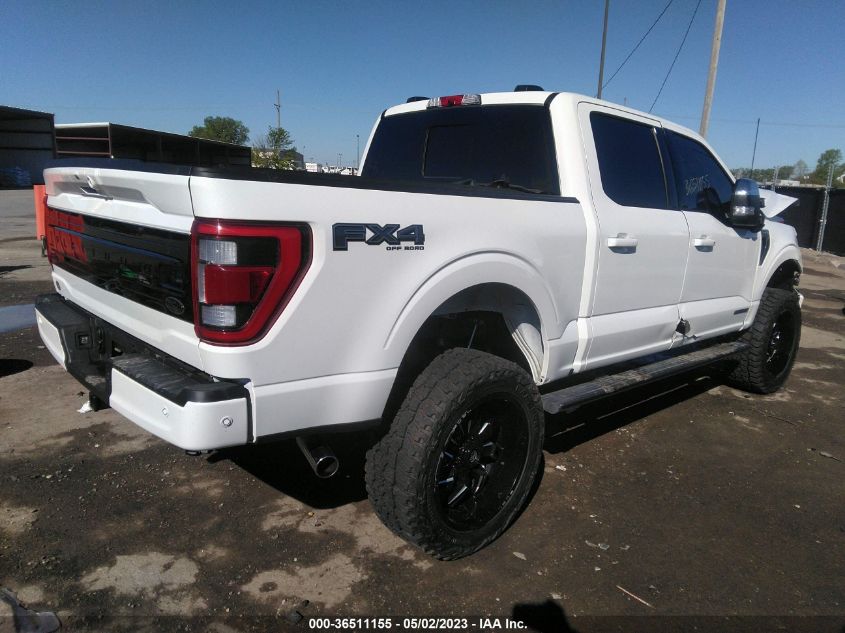 2022 Ford F-150 Platinum VIN: 1FTFW1ED6NFB53318 Lot: 36511155