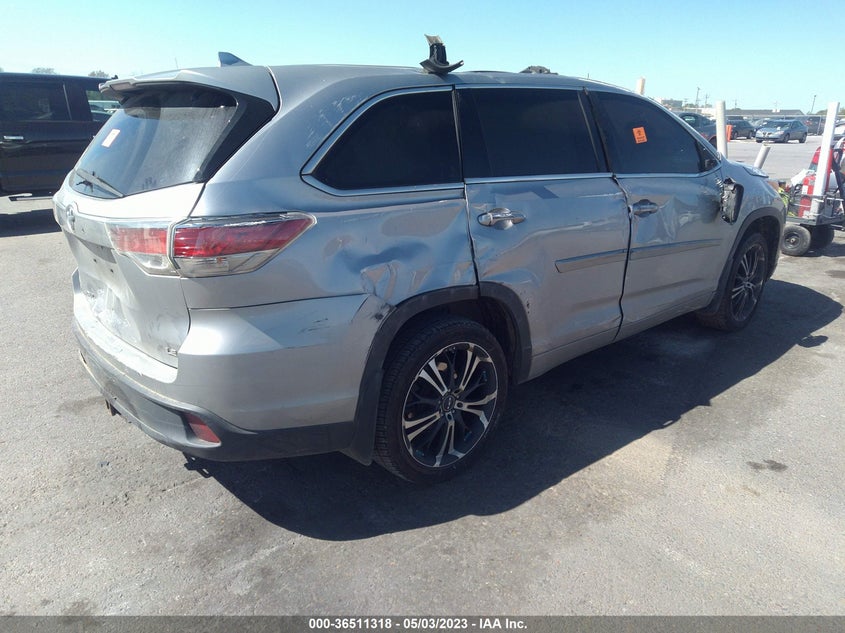 5TDZKRFHXGS175060 2016 TOYOTA HIGHLANDER photo no. 4