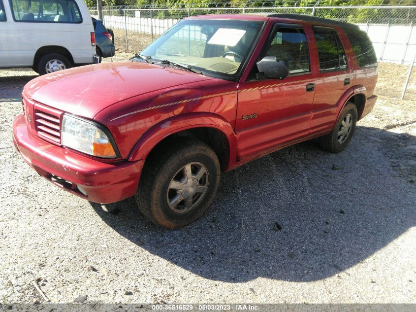 2000 Oldsmobile Bravada VIN: 1GHDT13W3Y2386664 Lot: 36516529