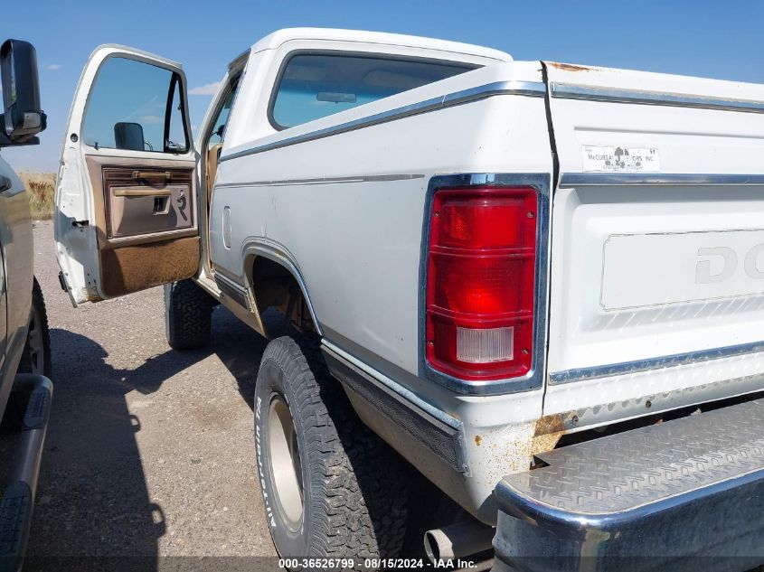 1982 Dodge W-Series W150 VIN: 1B7HW14R8CS208197 Lot: 36526799