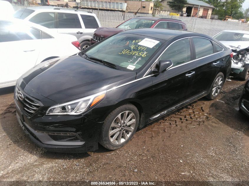 2017 Hyundai Sonata Limited VIN: 5NPE34AF2HH586075 Lot: 36534556