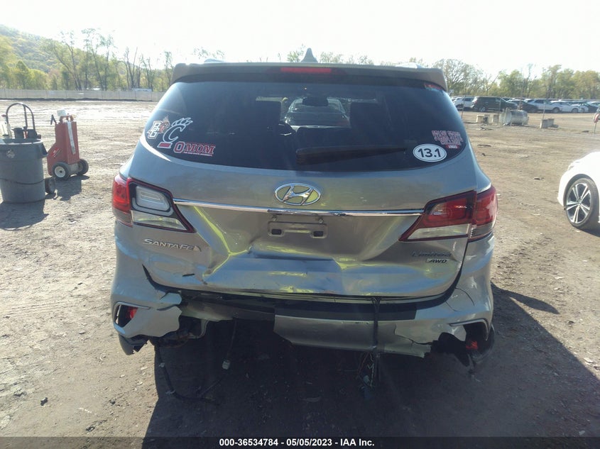2017 Hyundai Santa Fe Limited VIN: KM8SNDHF4HU229999 Lot: 36534784