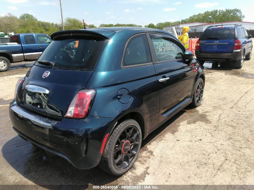 2013 Fiat 500 Turbo VIN: 3C3CFFHH3DT629032 Lot: 36540055