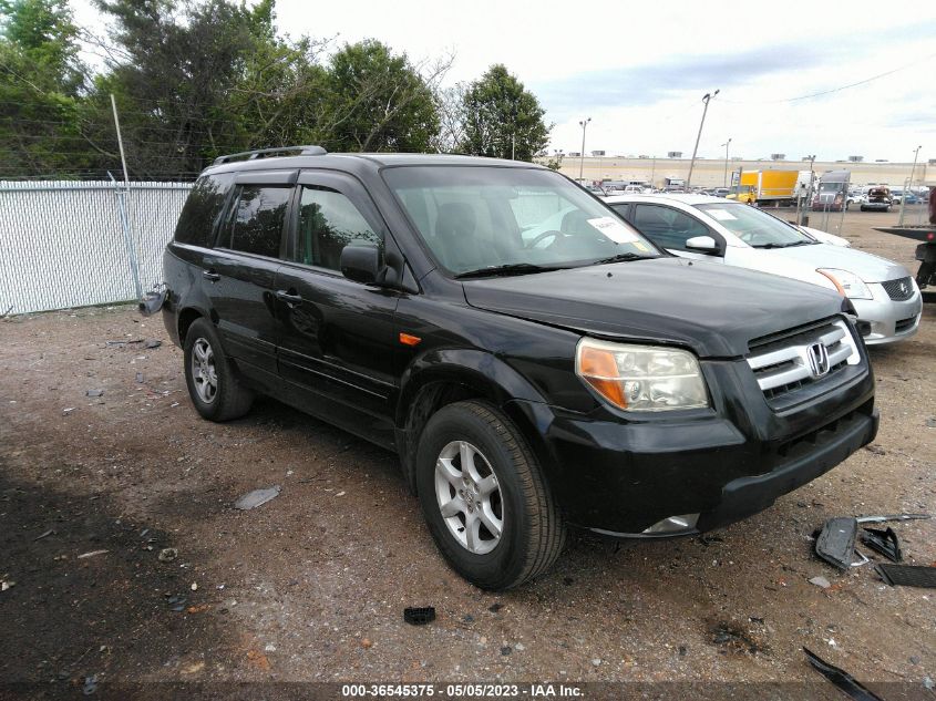 5FNYF18777B020363 2007 Honda Pilot Ex-L