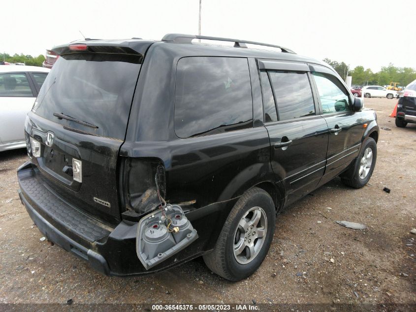 2007 Honda Pilot Ex-L VIN: 5FNYF18777B020363 Lot: 36545375