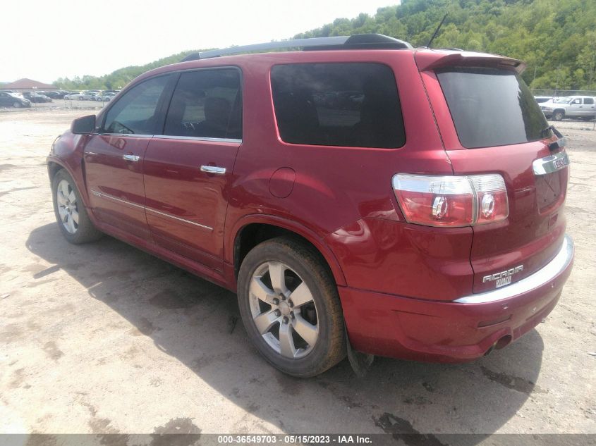 2012 GMC Acadia Denali VIN: 1GKKVTED2CJ165865 Lot: 36549703