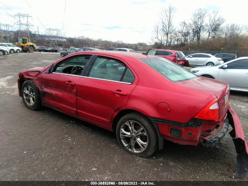 2012 Ford Fusion Se VIN: 3FAHP0HA0CR154293 Lot: 36552740