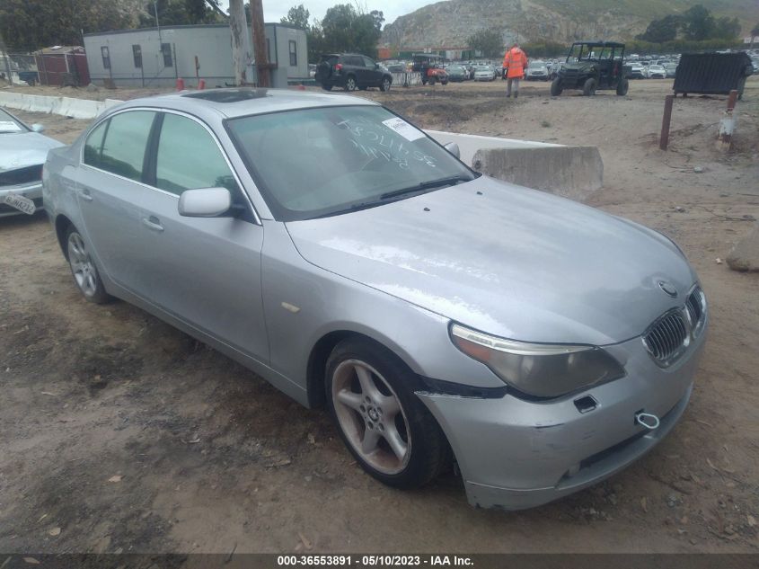 2007 BMW 530I VIN: WBANE73507CM47621 Lot: 36553891