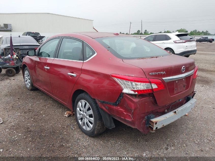 2015 Nissan Sentra Fe+ S/S/Sv/Sr/Sl VIN: 3N1AB7AP7FL658691 Lot: 36554633