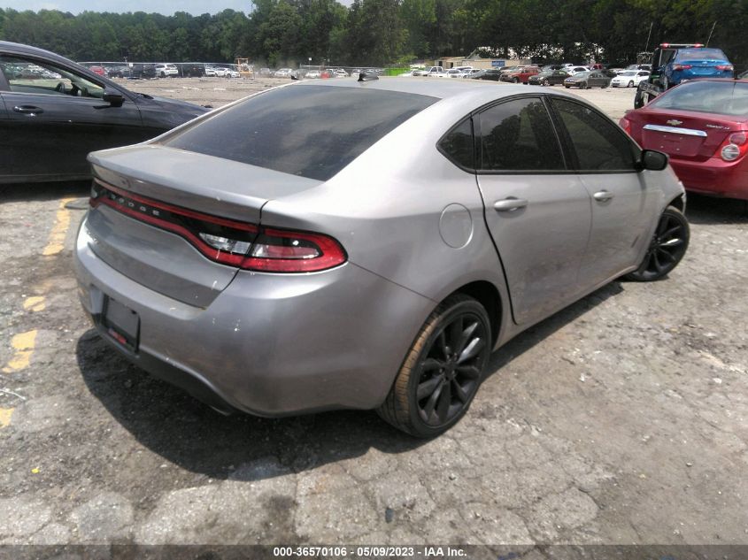 2016 Dodge Dart Sxt VIN: 1C3CDFBBXGD680421 Lot: 36570106