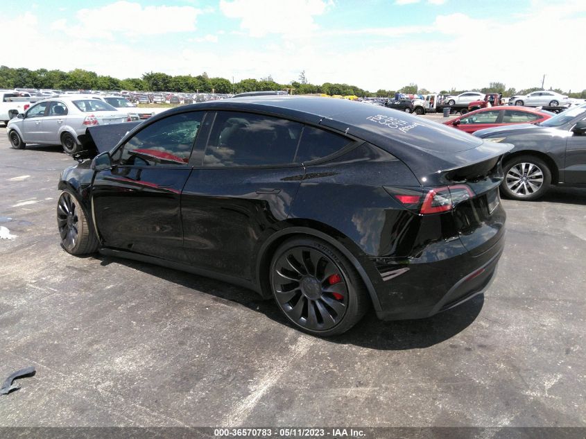 2022 Tesla Model Y Performance Dual Motor All-Wheel Drive VIN: 7SAYGDEF6NF510934 Lot: 36570783