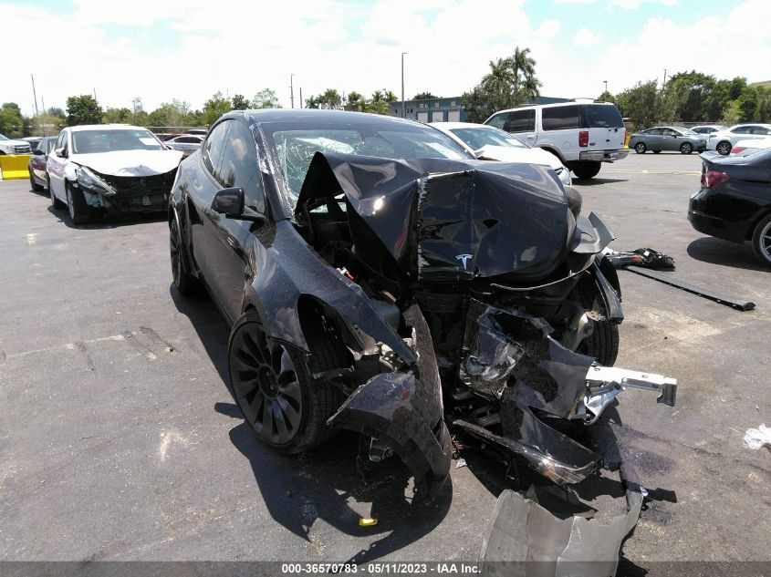 2022 Tesla Model Y Performance Dual Motor All-Wheel Drive VIN: 7SAYGDEF6NF510934 Lot: 36570783