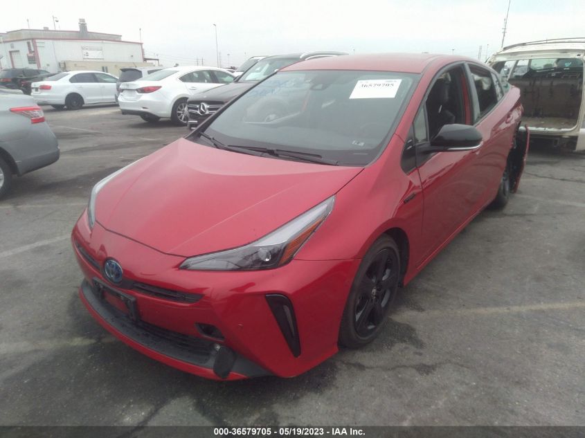 2021 Toyota Prius Xle VIN: JTDKAMFU6M3128531 Lot: 36579705