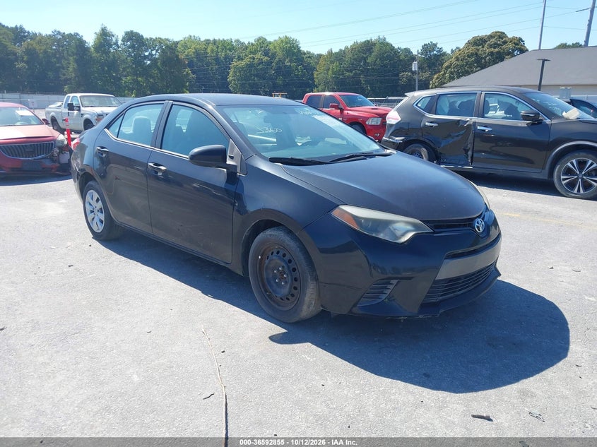 2016 Toyota Corolla Le, Левый зад, IAAI, VIN 5YFBURHE0GP466531