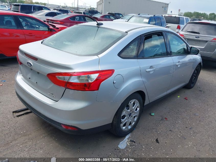 2012 Ford Focus Se VIN: 1FAHP3F20CL371631 Lot: 40394222