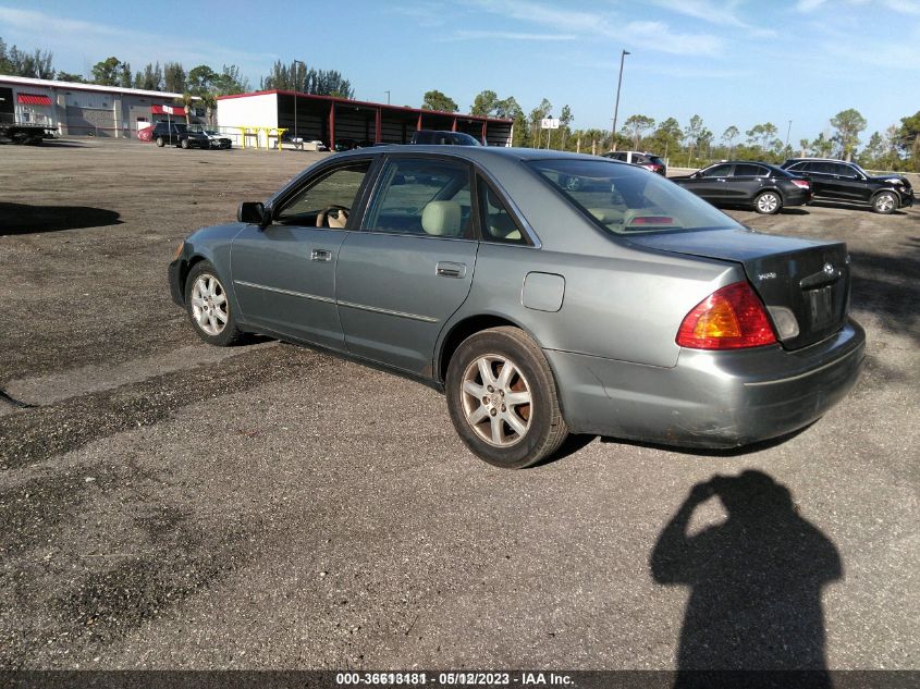 2001 Toyota Avalon Xls W/Bucket Seats VIN: 4T1BF28BX1U144153 Lot: 36613181