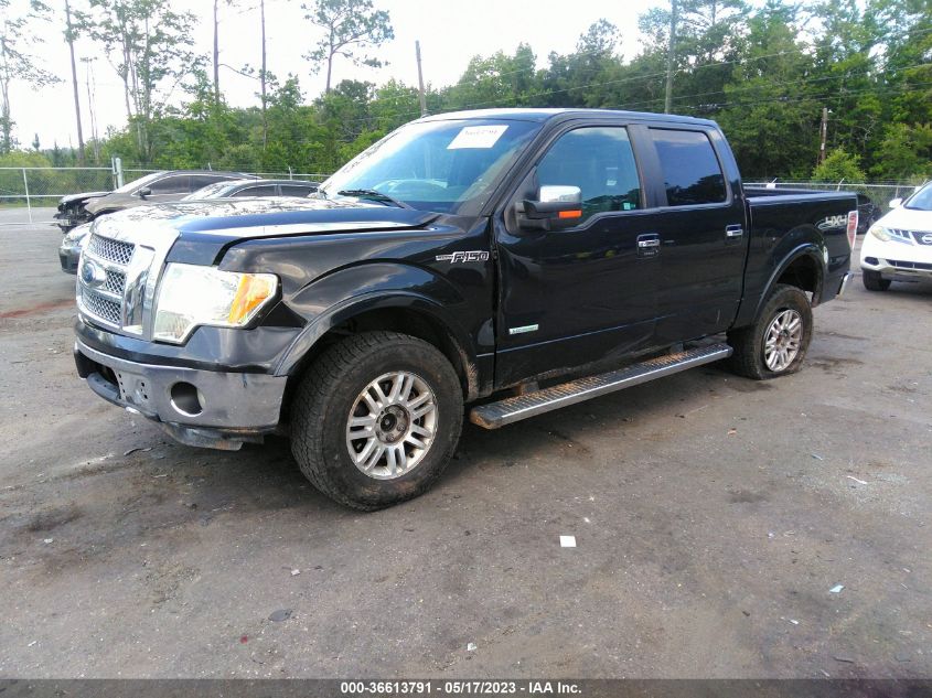 2012 Ford F-150 Lariat VIN: 1FTFW1ET4CFC66169 Lot: 36613791