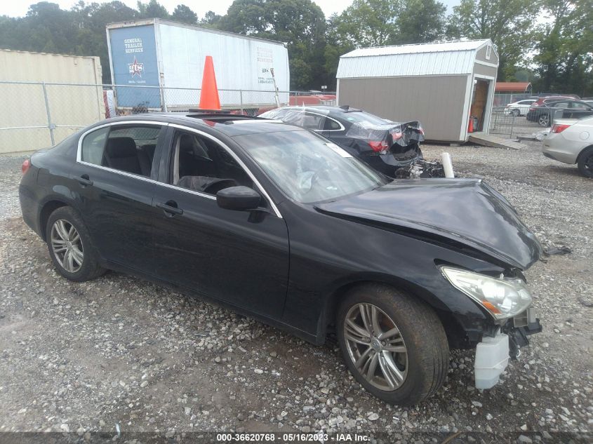 2012 Infiniti G37X VIN: JN1CV6AR7CM675472 Lot: 36620768