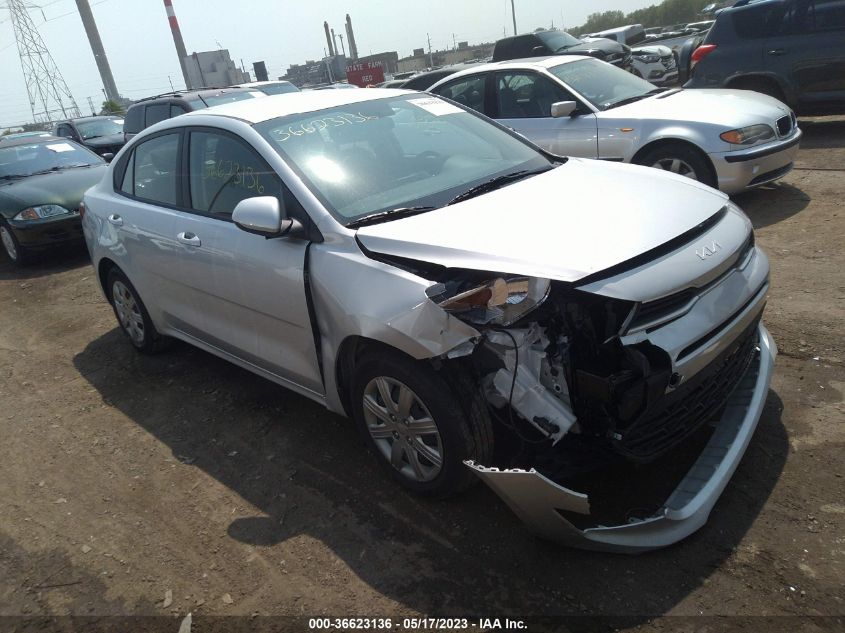 2022 Kia Rio S VIN: 3KPA24AD1NE506524 Lot: 36623136