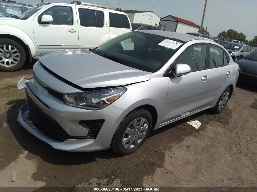 2022 Kia Rio S VIN: 3KPA24AD1NE506524 Lot: 36623136