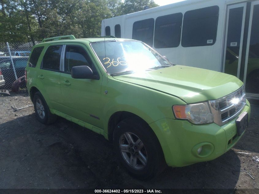 2008 Ford Escape Hybrid VIN: 1FMCU49H58KA37333 Lot: 36624402